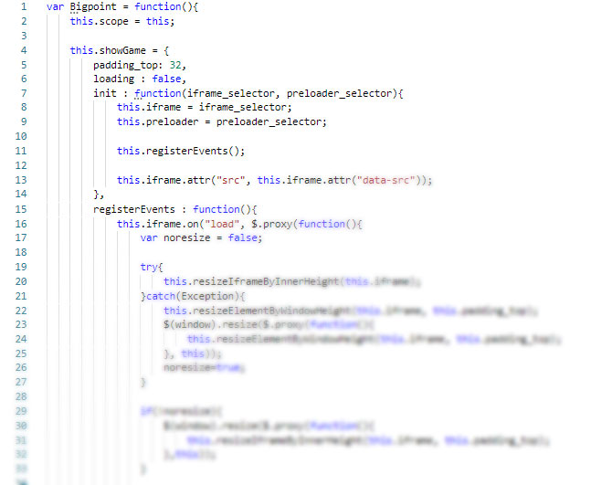Code example