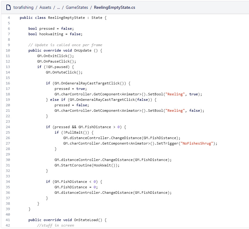 C# Code from the game